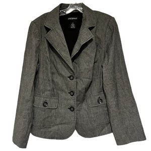 Lane Bryant Gray Blazer Shoulder Pads Size 18 J2